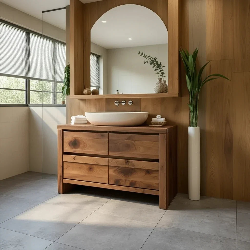 A 48-Inch Walnut Vanity: Letting the Grain Be the Decoration