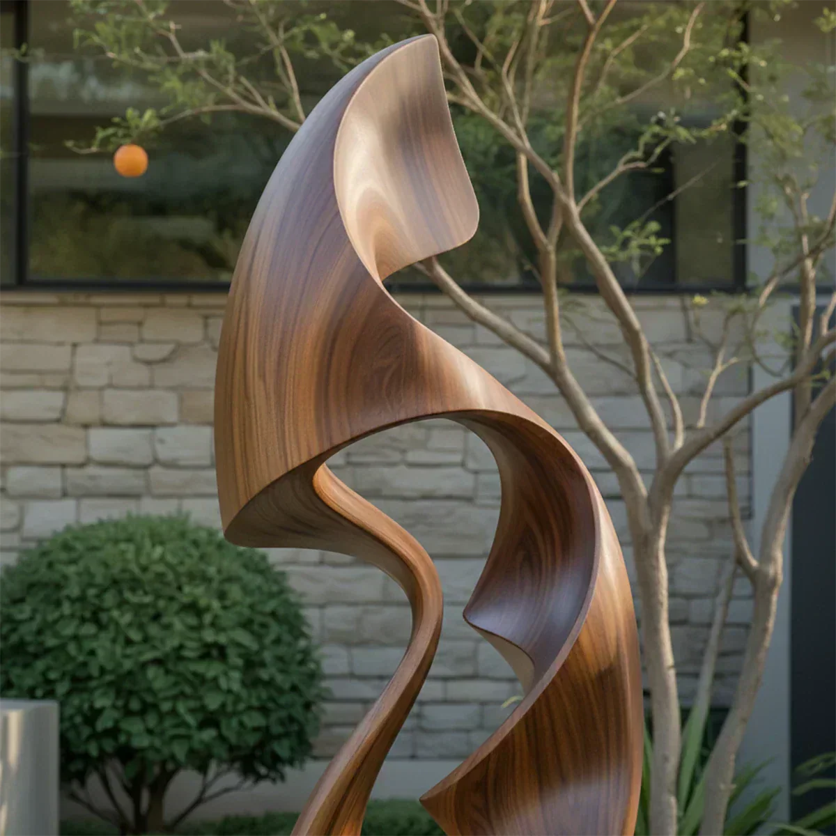 Fluid Wave Abstract Sculpture for Contemporary Spaces - Rustiracraft