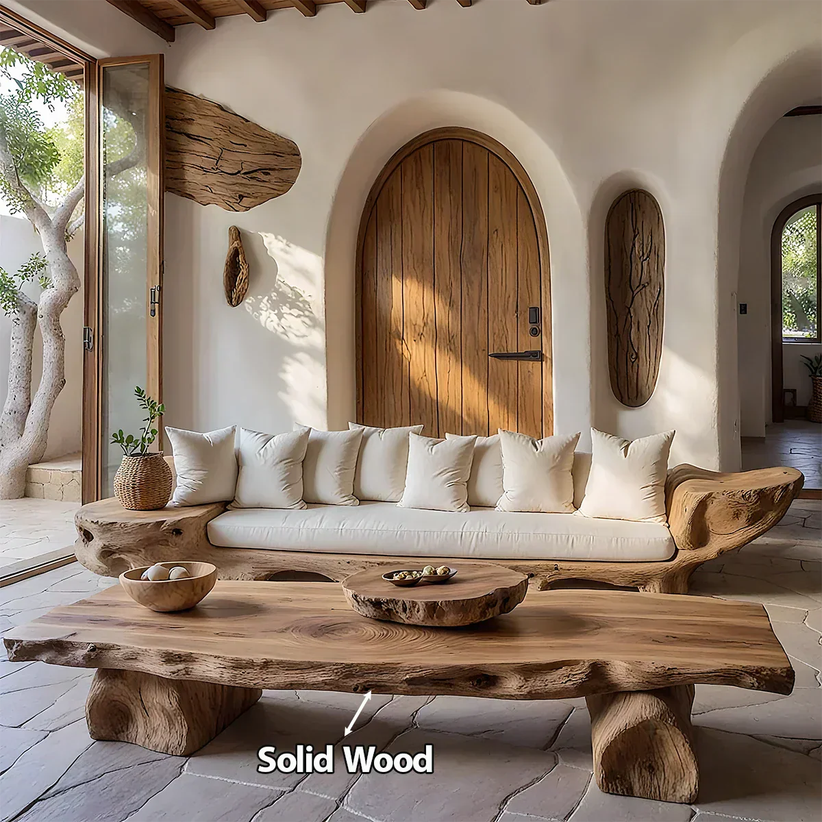 Live-Edge Solid Wood Coffee Table – Rustic Minimal Masterpiece - Rustiracraft