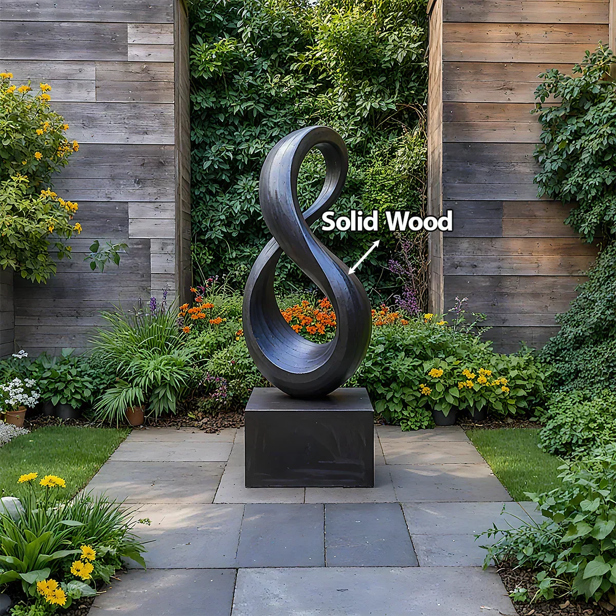 Modern Infinity Abstract Sculpture for Home & Gallery Display - Rustiracraft