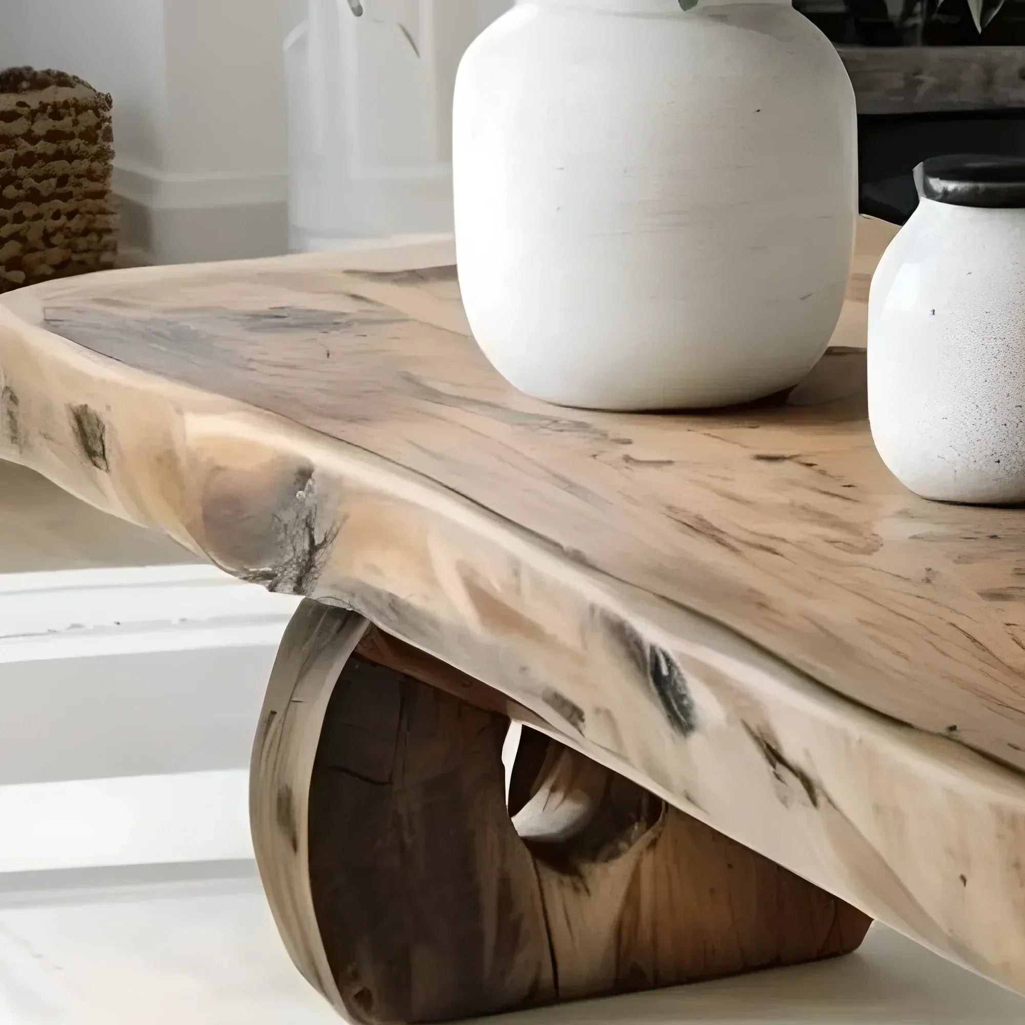 New Generation Solid Wood Coffee Table – Modern Rustic Handmade Design - Rustiracraft