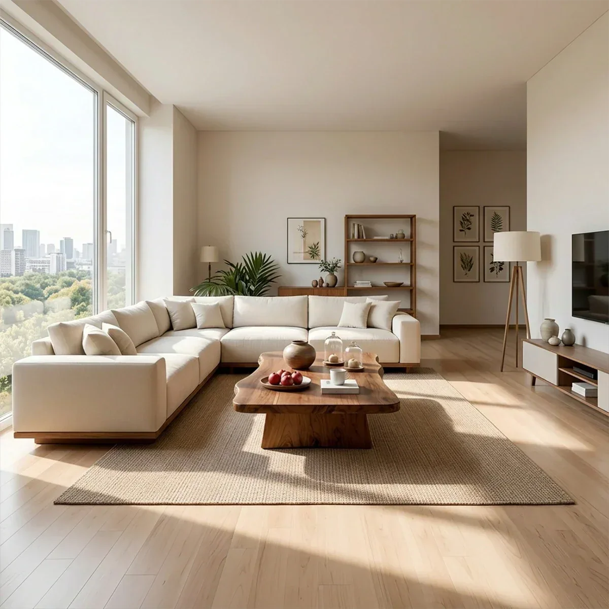 Premium Solid Wood Coffee Table – Modern Minimalist Living Room Table - Rustiracraft