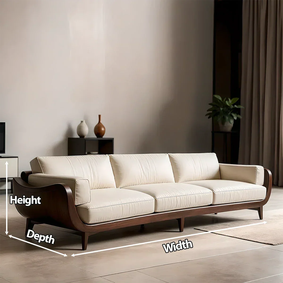 Solid Wood Sofa – Modern Classic Grace Reimagined - Rustiracraft