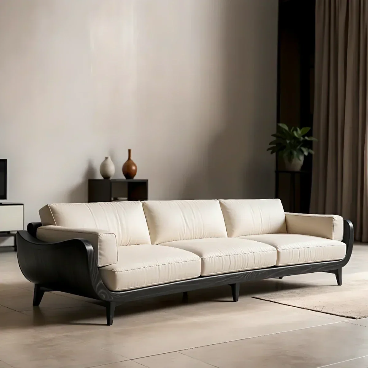 Solid Wood Sofa – Modern Classic Grace Reimagined - Rustiracraft