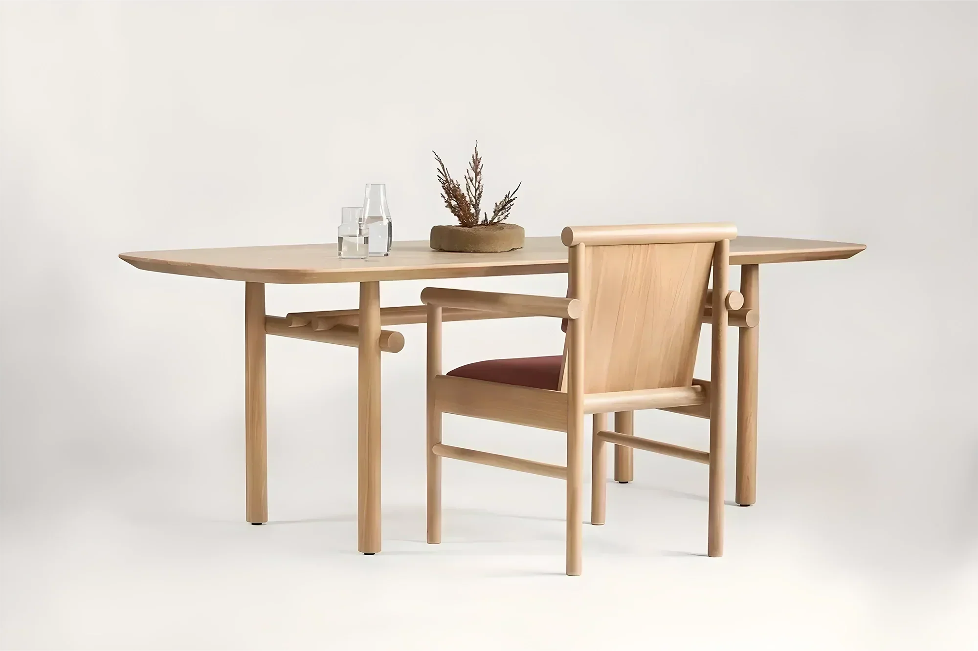 Steekla Solid Wood Dining Table – Seats 6 to 8 Comfortably - Rustiracraft