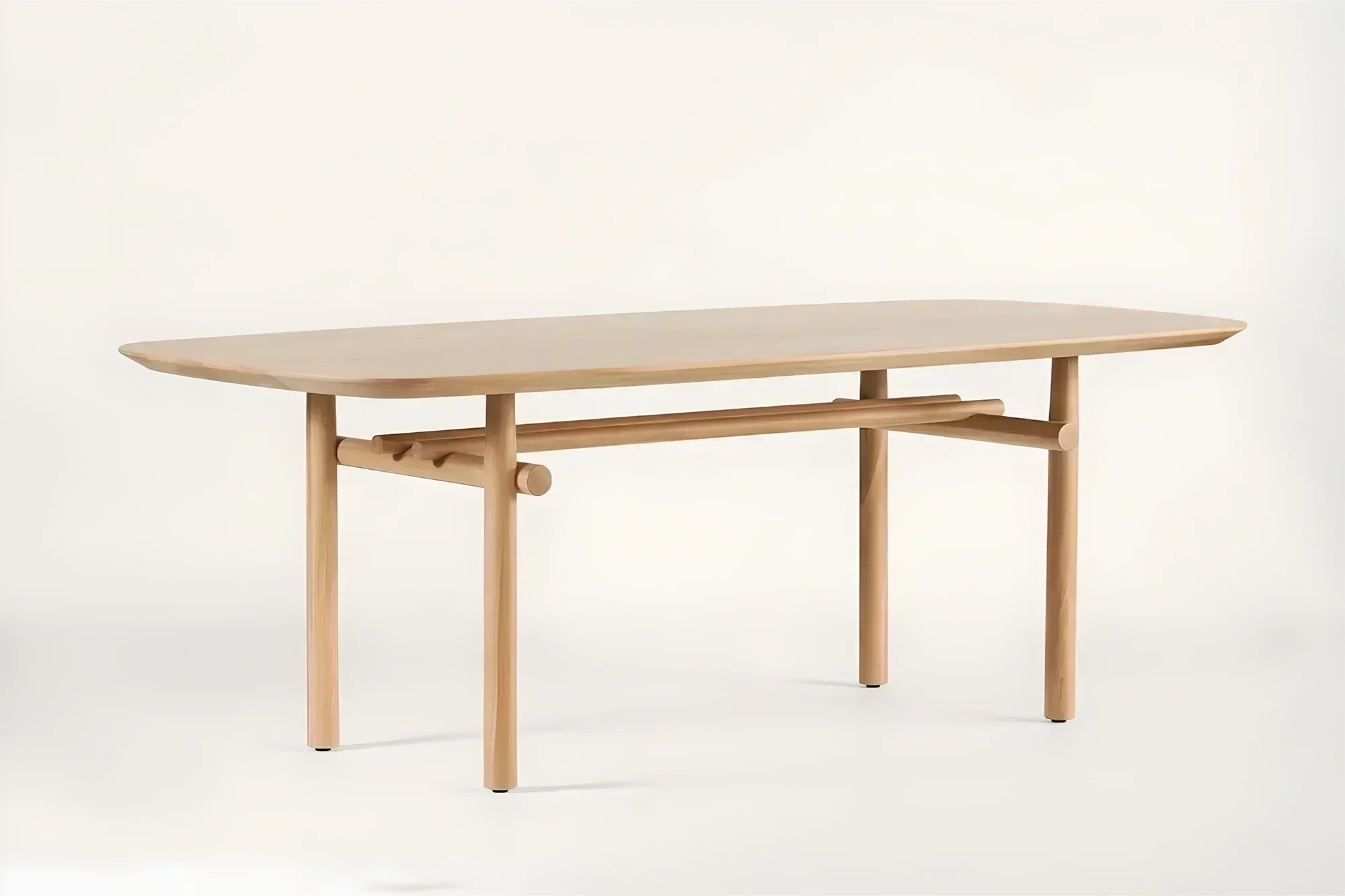 Steekla Solid Wood Dining Table – Seats 6 to 8 Comfortably - Rustiracraft