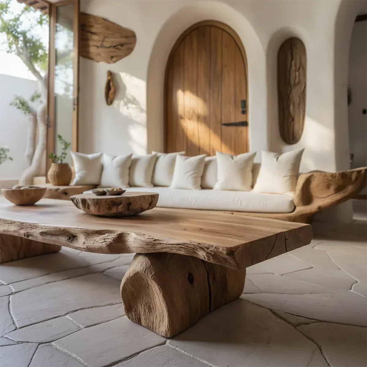 Live-Edge Solid Wood Coffee Table – Rustic Minimal Masterpiece - Rustiracraft