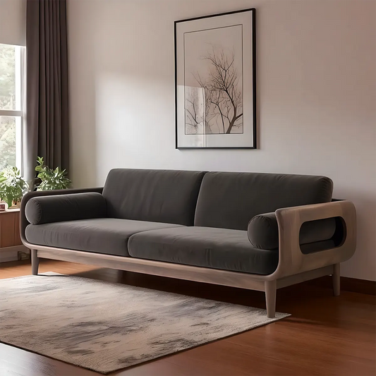 Minimalist ash wood sofa – Luxurious & comfortable - Rustiracraft 