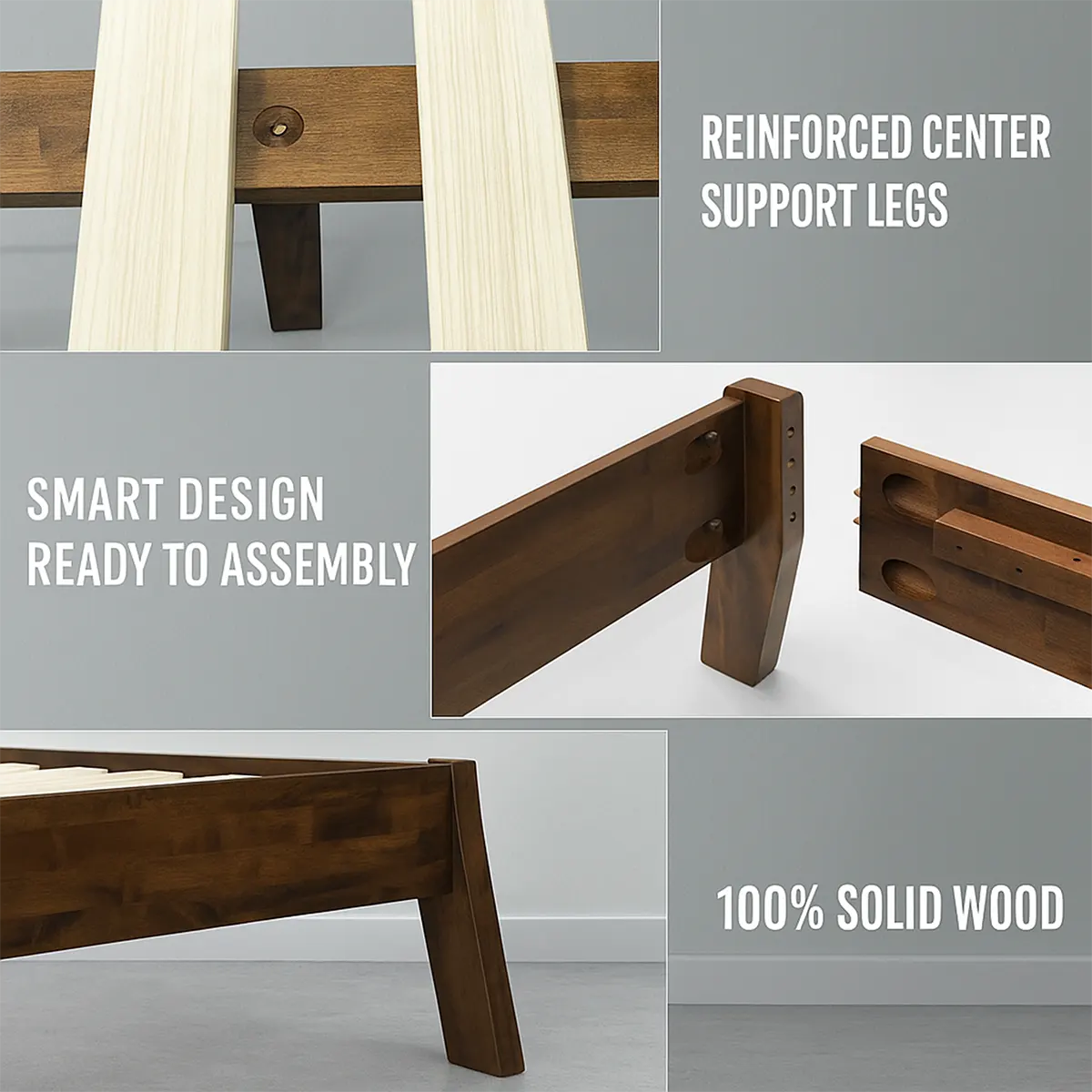 Modern Platform Design Natural Wood Bed – Luxurious & Durable - Rustiracraft 