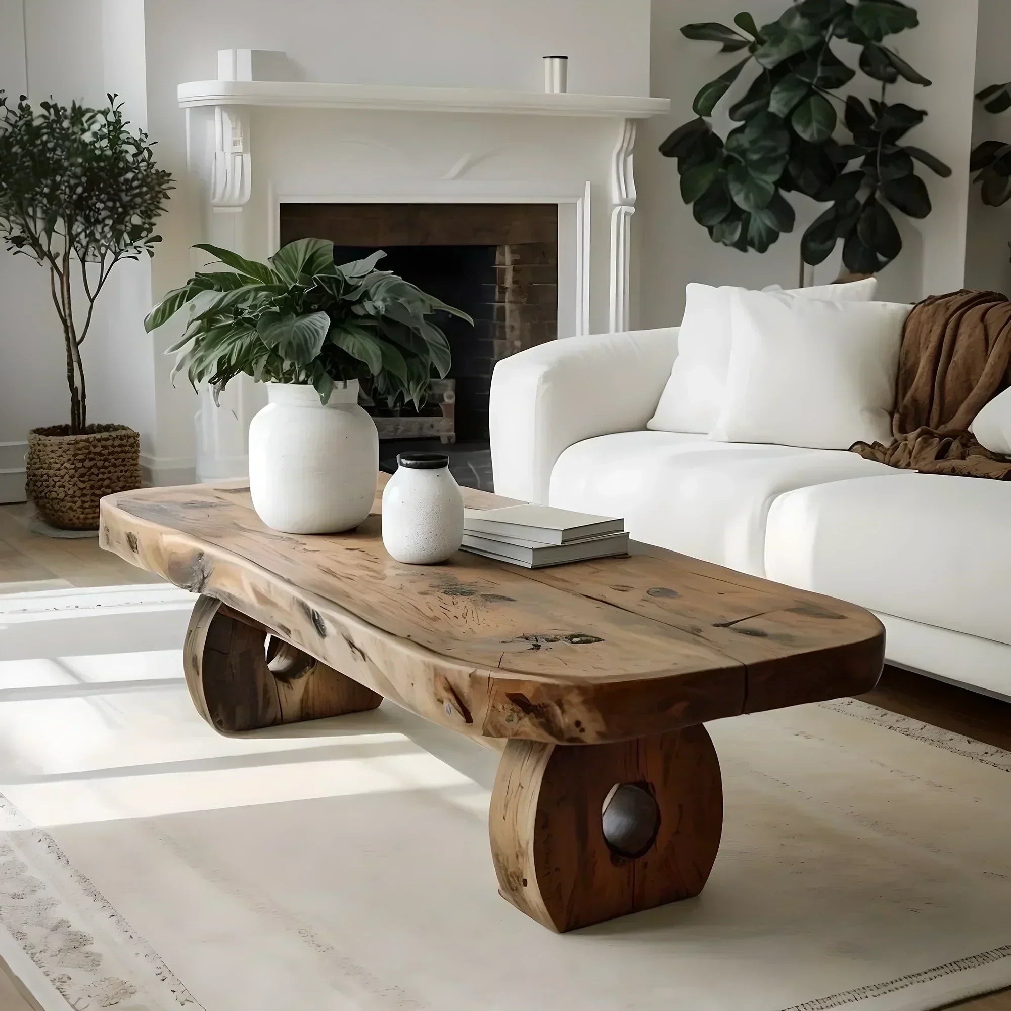 New Generation Solid Wood Coffee Table – Modern Rustic Handmade Design - Rustiracraft 