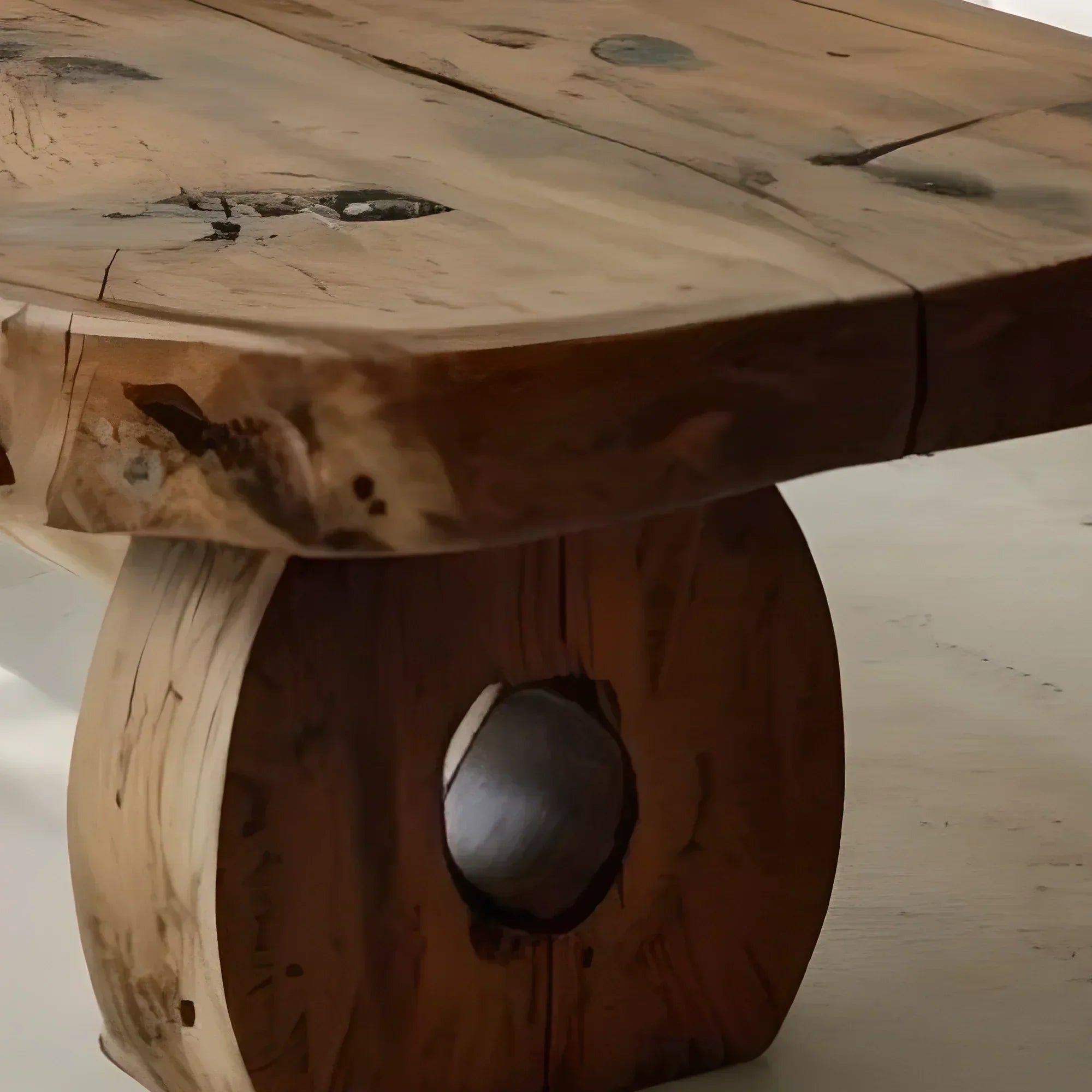 New Generation Solid Wood Coffee Table – Modern Rustic Handmade Design - Rustiracraft 