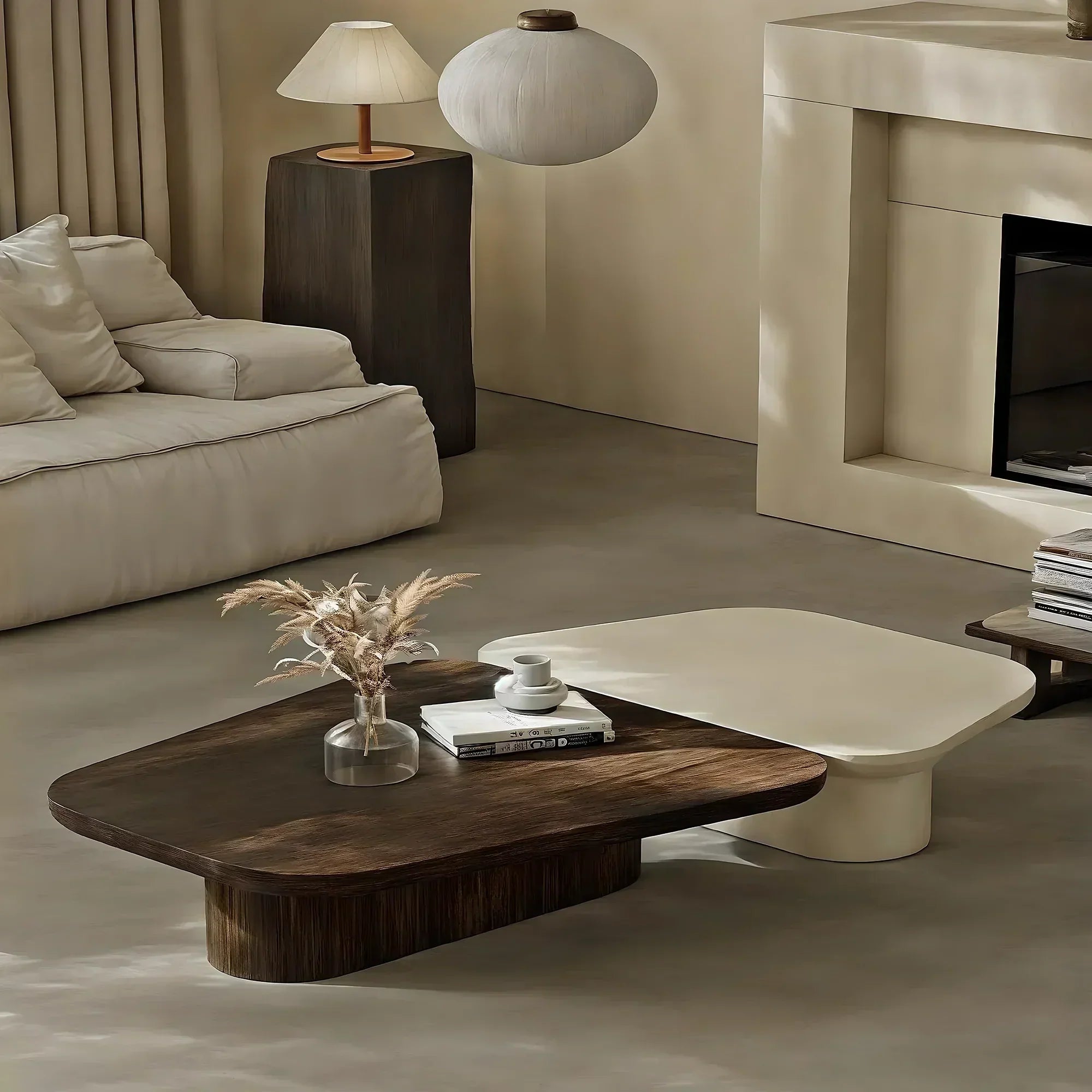 Pangea Coffee Table – Modern and Elegant Design for Living Room, Durable Wood Construction - Rustiracraft 