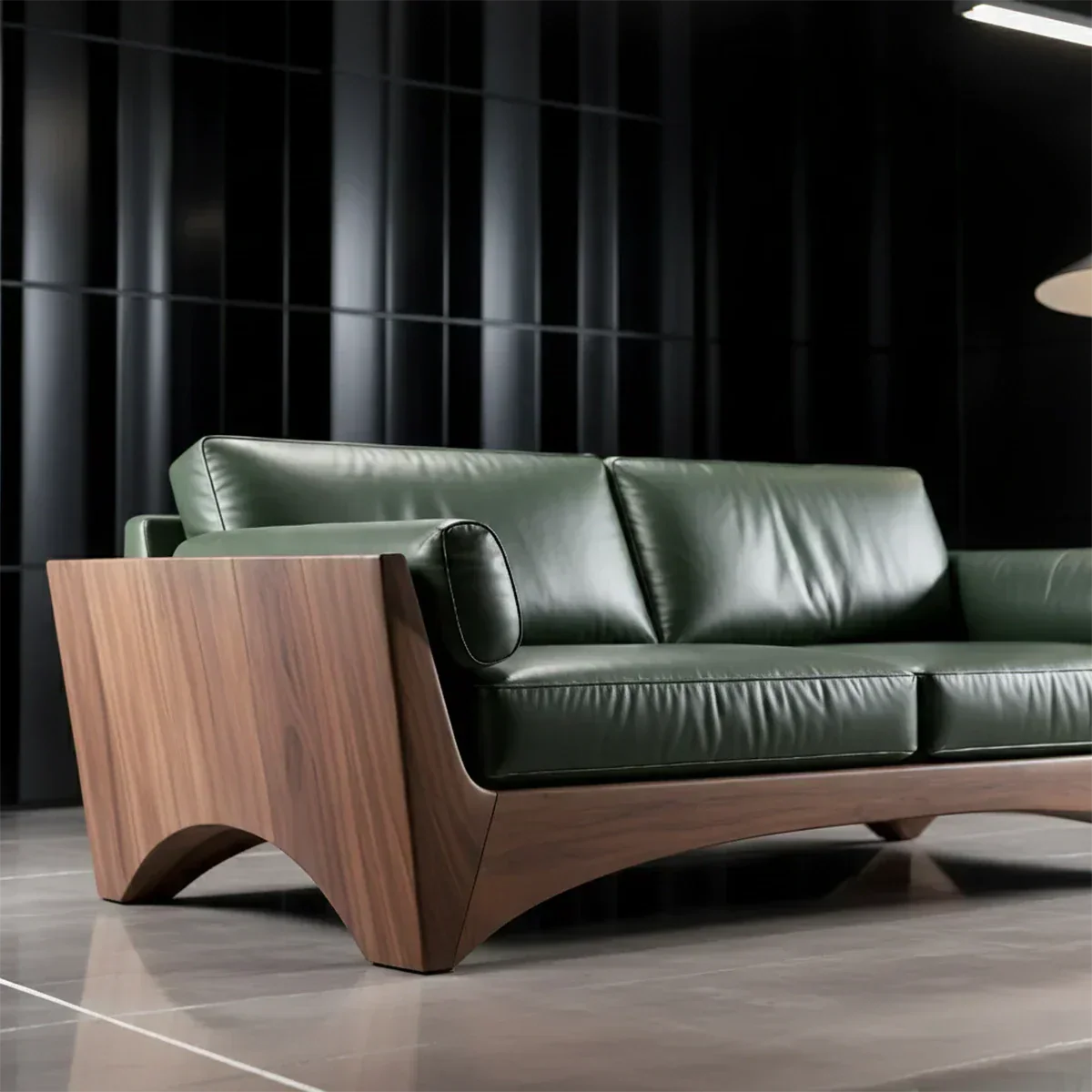 Premium Leather Solid Wood Sofa – Modern Rustic Minimalist - Rustiracraft 
