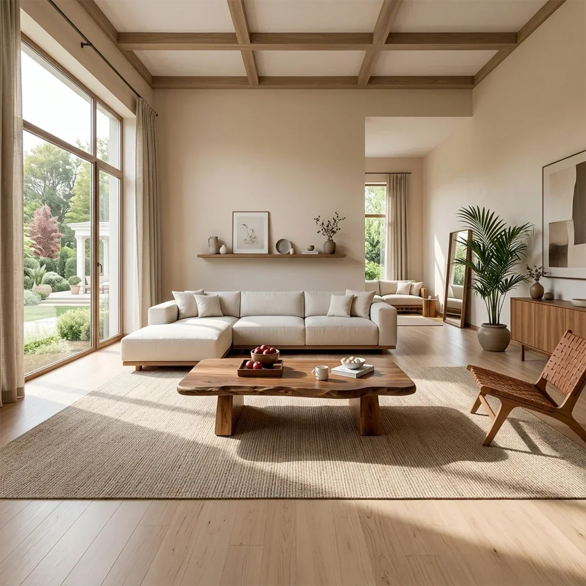 Premium Solid Wood Coffee Table – Modern Minimalist Living Room Table - Rustiracraft