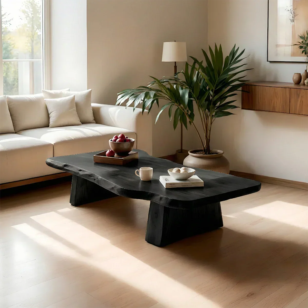 Premium Solid Wood Coffee Table – Modern Minimalist Living Room Table - Rustiracraft