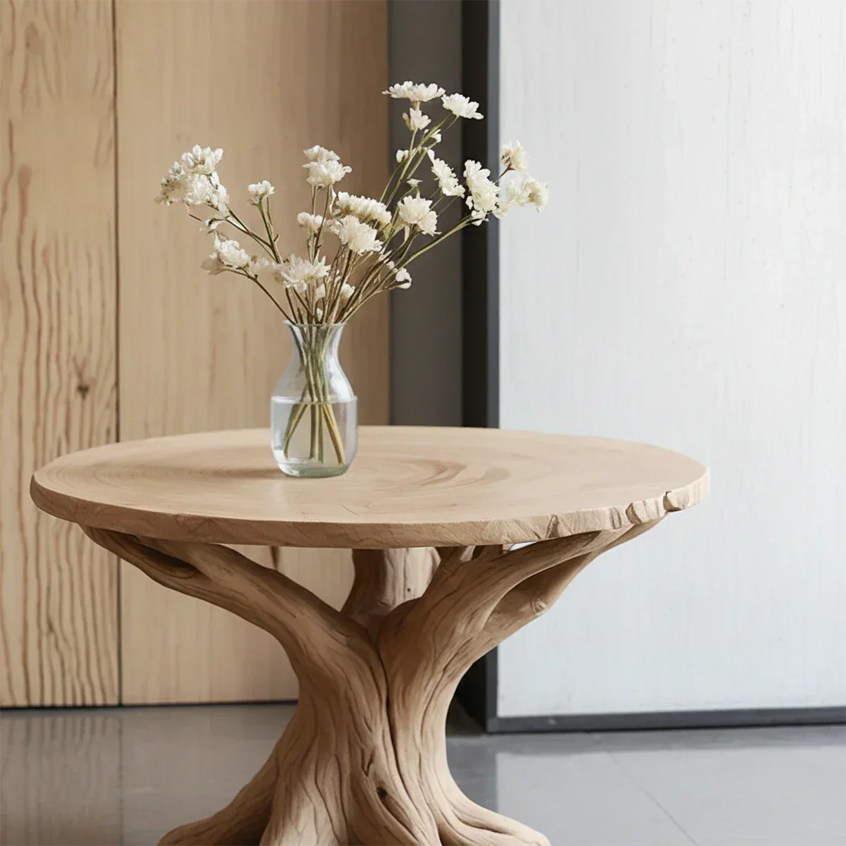 Solid Wood Center Table – Modern Sculptural Rootform Design - Rustiracraft 