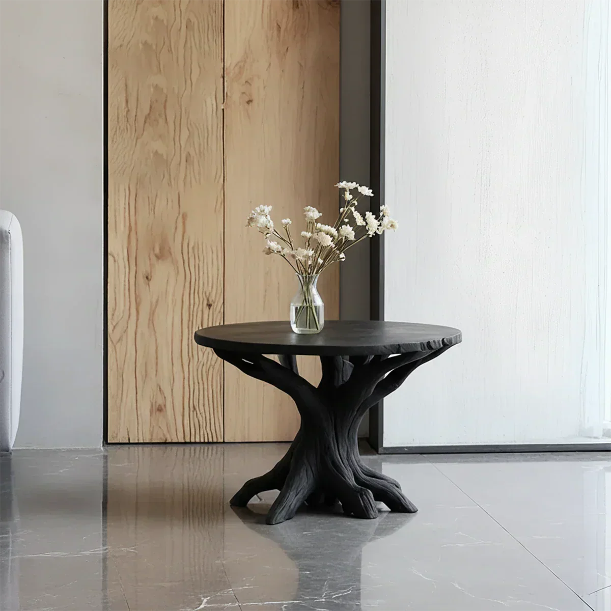 Solid Wood Center Table – Modern Sculptural Rootform Design - Rustiracraft 