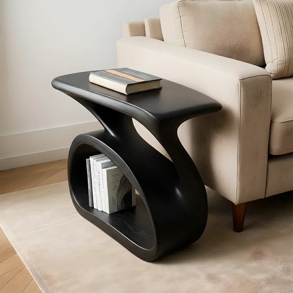 Solid Wood End Table – Organic Modern Harmony - Rustiracraft 