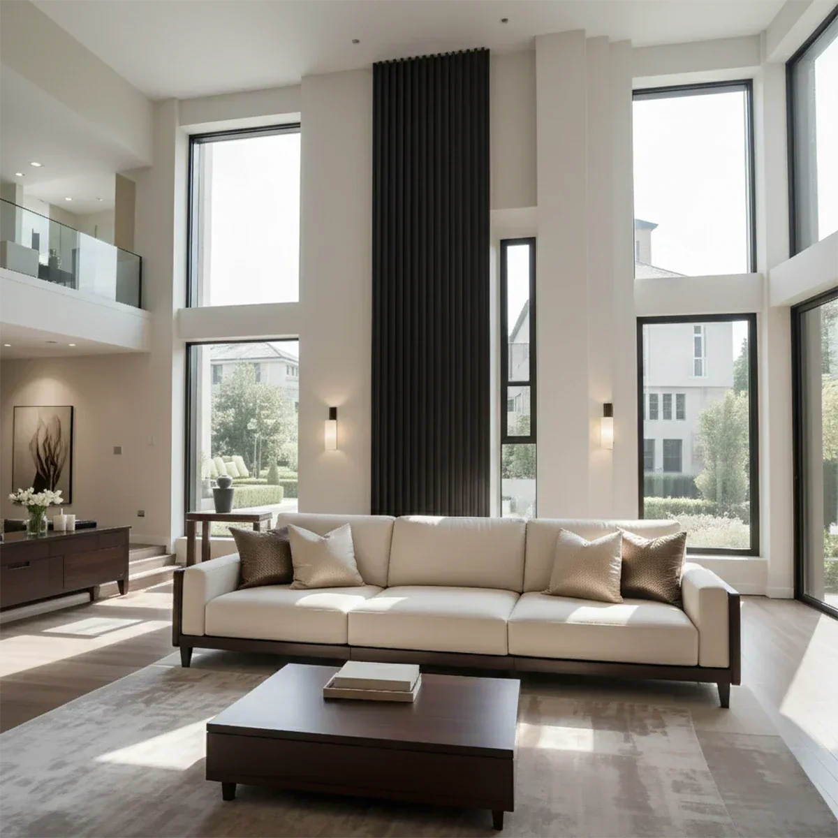 Solid Wood Sofa – Modern Minimalist Elegance - Rustiracraft 