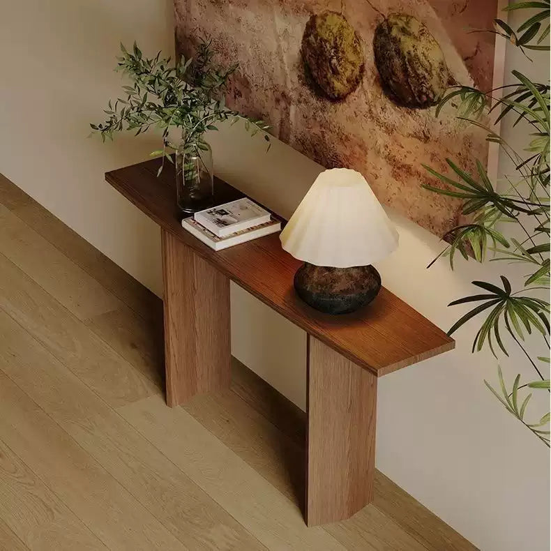 Wabi-Sabi Solid Wood Console Table – Minimalist Entryway - Rustiracraft 