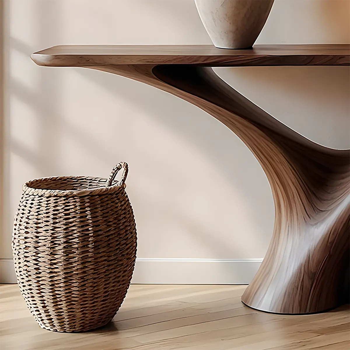 Y-Form Walnut Console Table – Handcrafted Modern Design - Rustiracraft 